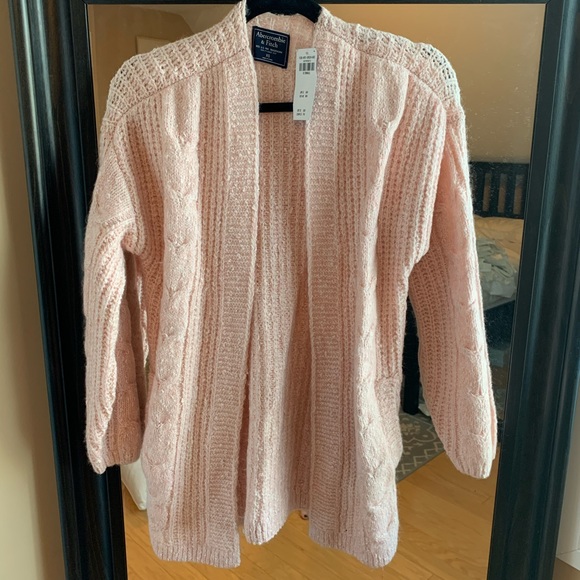 Pink Abercrombie cardigan